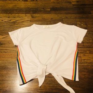 Vintage Havana White front tie t- shirt